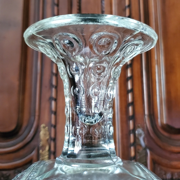 1950s L.E. Smith Diamond Point Ruffle Edged Compote - Picture 14 of 16